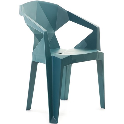 Muze Cafe Chair Teal Blue