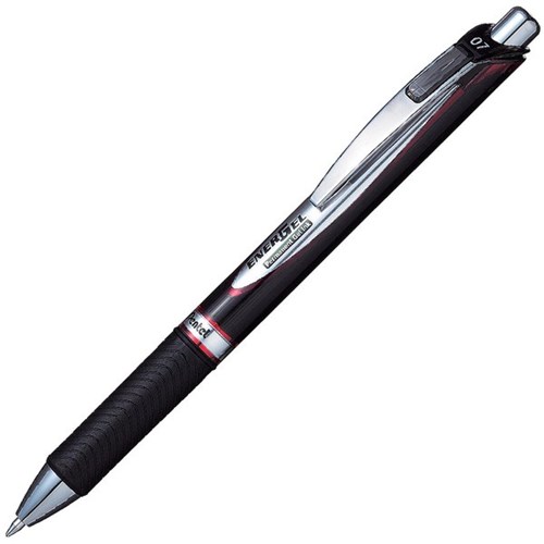 Pentel Red EnerGel Retractable Pen 0.7mm Fine Tip