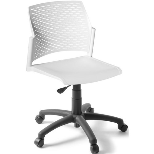Punch Swivel Task Chair White