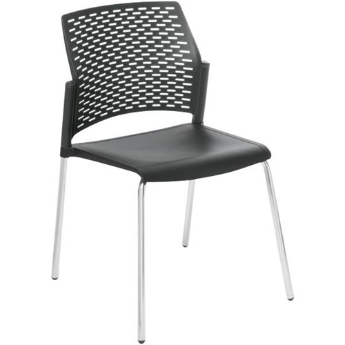 Punch Cafe Chair Black/Chrome