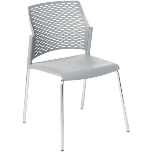 Punch Cafe Chair Smoke Grey/Chrome