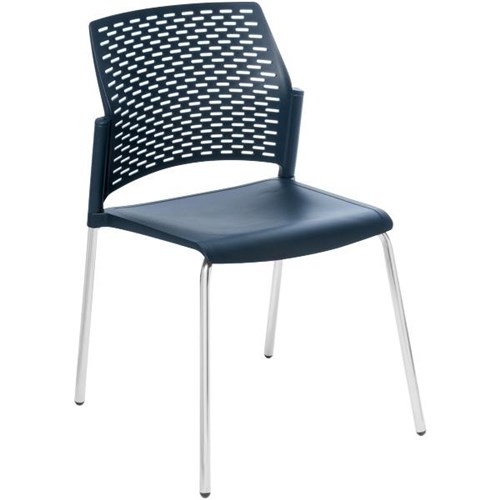 Punch Cafe Chair Navy Blue/Chrome