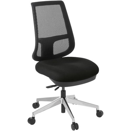 Eden Office Strategy Synchro Chair Mesh Back Black/Polished Alloy