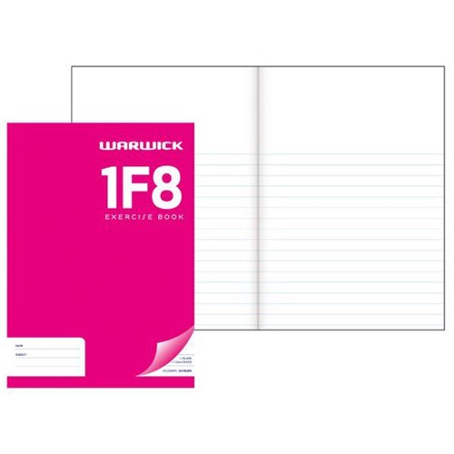 Warwick 1F8 Exercise Book 12mm Ruled 32 Leaves