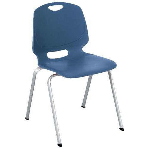 Project 4 Leg School Chair 445mm Navy