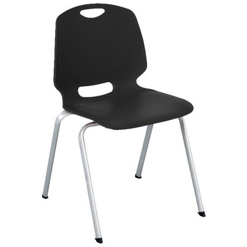 Project 4 Leg School Chair 445mm Black