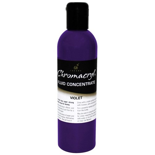 Chromacryl Liquid Acrylic Paint 250ml Violet