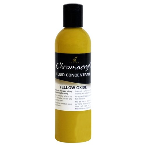 Chromacryl Liquid Acrylic Paint 250ml Yellow Oxide