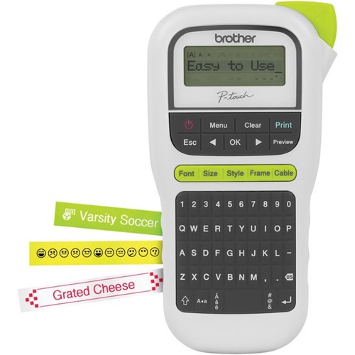 Brother PTouch PTH110 Label Maker Labelling Machine Handheld White OfficeMax NZ