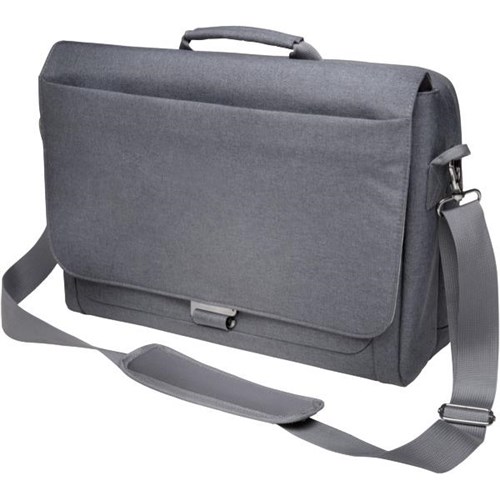 Kensington Laptop Messenger Bag 14.4 Inch Cool Grey LM340 OfficeMax NZ