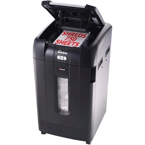 Rexel Stack & Shred Auto+ 750X Cross Cut Shredder Heavy Duty OfficeMax NZ