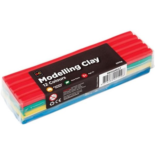 EC Modelling Clay Multi Coloured 500gm OfficeMax NZ
