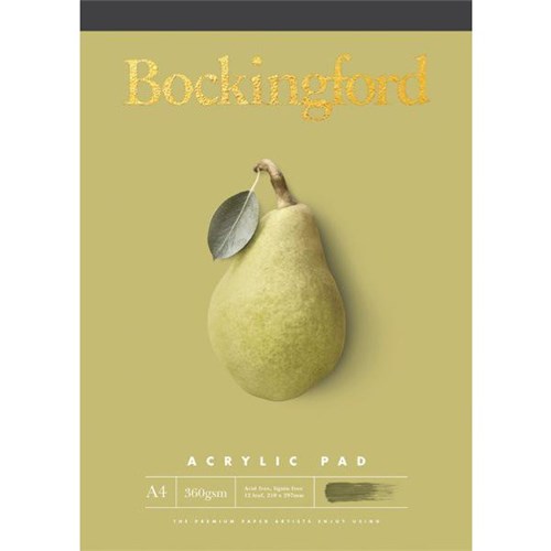 Bockingford Acrylic Paint Pad A4 360gsm 12 Leaves