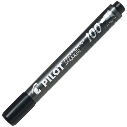 Pilot SCA-100 Black Permanent Marker Fine Bullet Tip