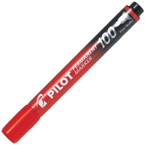 Pilot SCA-100 Red Permanent Marker Fine Bullet Tip