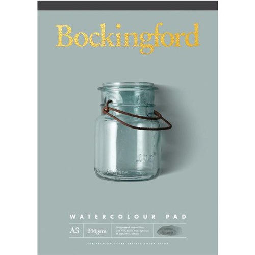 Bockingford Watercolour Paint Pad A3 200gsm 20 Leaves