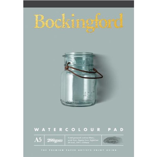 Bockingford Watercolour Paint Pad A5 200gsm 20 Leaves