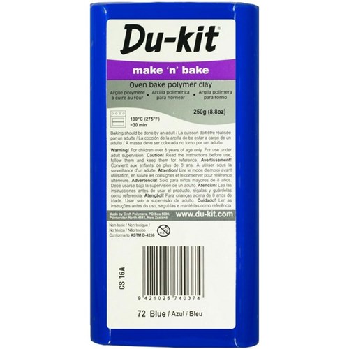 Du-kit Make n Bake Oven Bake Modelling Clay 250g Blue