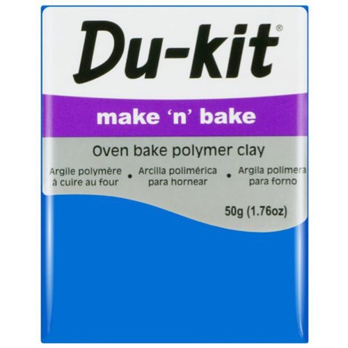 Du-kit Make n Bake Oven Bake Modelling Clay 50g Blue