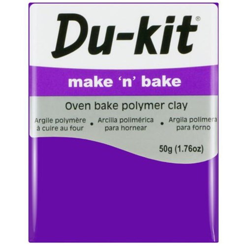 Du-kit Make n Bake Oven Bake Modelling Clay 50g Violet