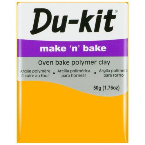 Du-kit Make n Bake Oven Bake Modelling Clay 50g Yellow