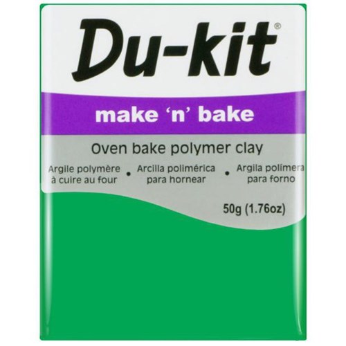 Du-kit Make n Bake Oven Bake Modelling Clay 50g Green