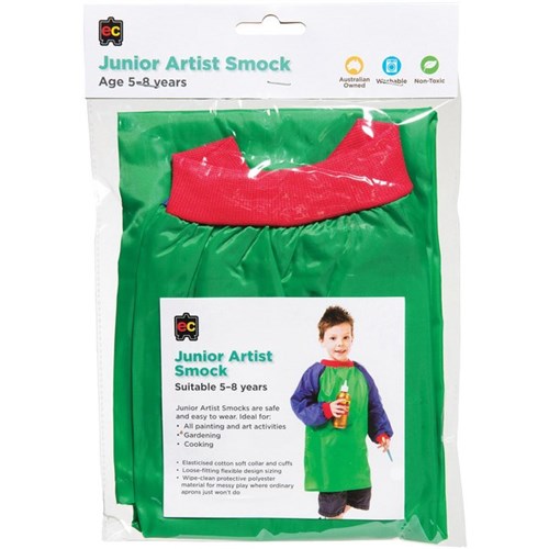 EC Junior Painting Smock Ages 5-8 Green & Blue