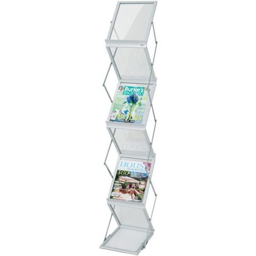 Floor Standing Brochure Holder A4 Collapsible 2 Sided Display