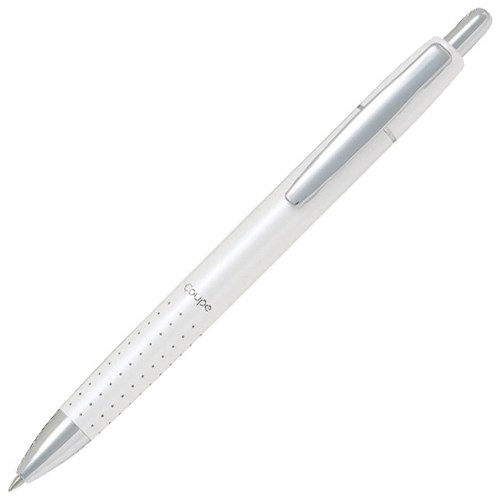 Pilot Coupe White Barrel Retractable Executive Ballpoint Pen 0.7mm Fine Tip