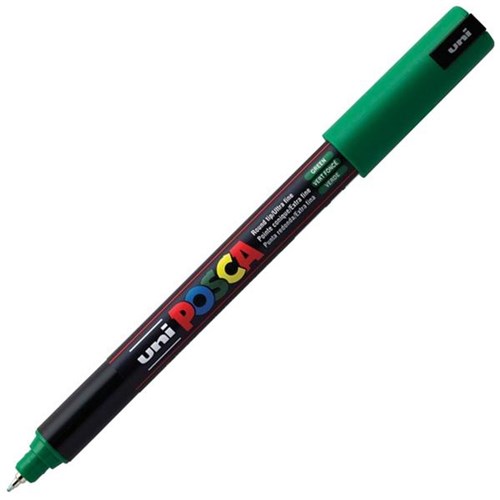 uni Posca Green Paint Marker Pen Bullet Ultra Fine PC1MRGN OfficeMax NZ