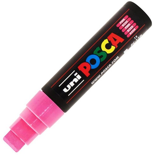 uni POSCA Pink Paint Marker Pen Chisel Broad PC17-KP