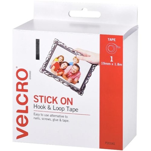 VELCRO® Brand Hook & Loop Strip Fasteners 19mm x 1.8m
