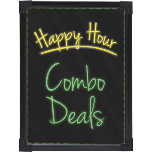 Quartet LED Writing Sign Board Battery Operated 440x330mm