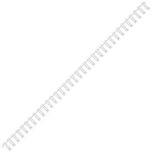 8mm Wire Binding Coils 34 Ring Silver, Pack of 100