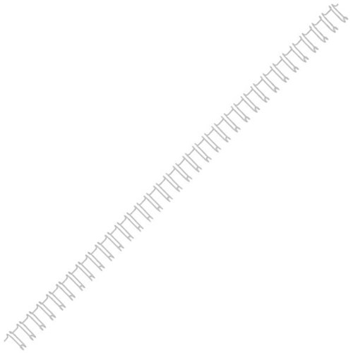 8mm Wire Binding Coils 34 Ring Silver, Pack of 100