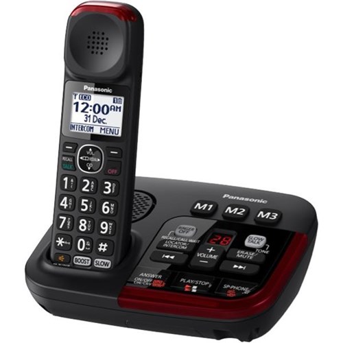 Panasonic KX-TGM420AZB Amplified Cordless Phone with Answering Machine