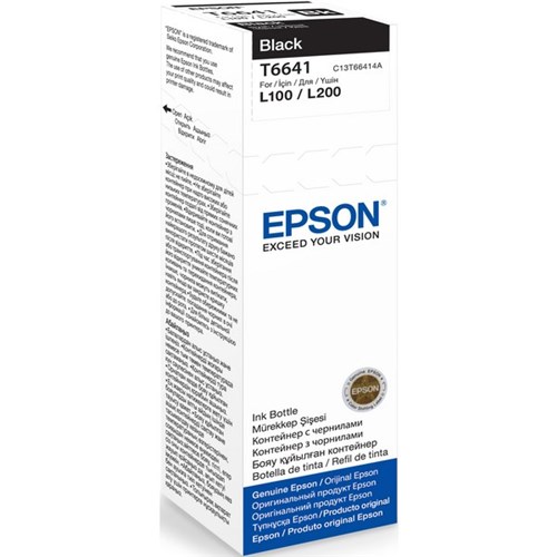 Epson T6641 EcoTank Ink Bottle 70ml Black
