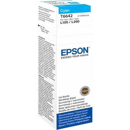 Epson T6642 EcoTank Ink Bottle 70ml Cyan