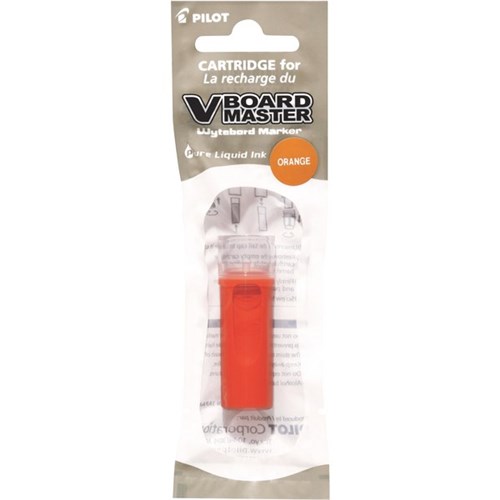 Pilot V Board Master Orange Whiteboard Marker Ink Refill Cartridge