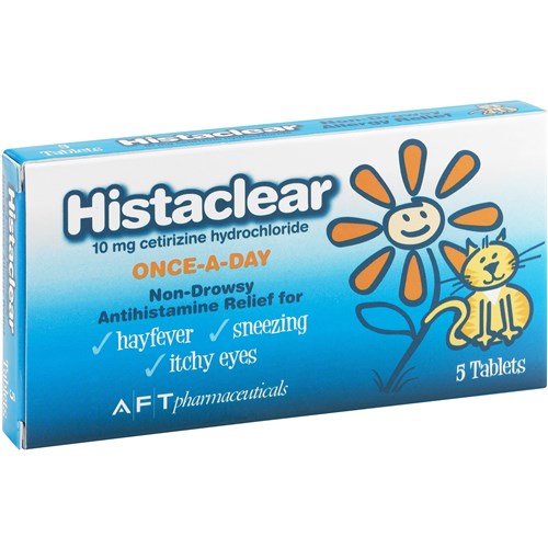 Histaclear Tablets 10mg, Pack of 5
