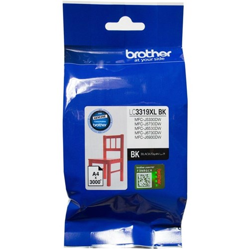 Brother LC3319XL-BK Black Ink Cartridge High Yield