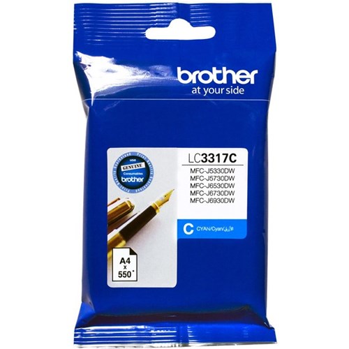 Brother LC3317-C Cyan Ink Cartridge