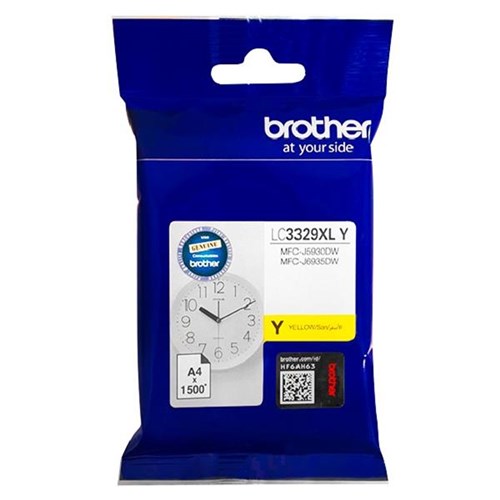 Brother LC3329XL-Y Yellow Ink Cartridge High Yield