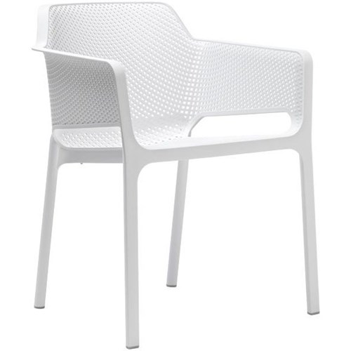Net Cafe Chair 605x585x800mm White