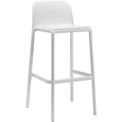 Faro Outdoor Bar Stool White