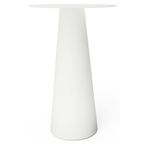 Fura Bar Leaner Table White/White
