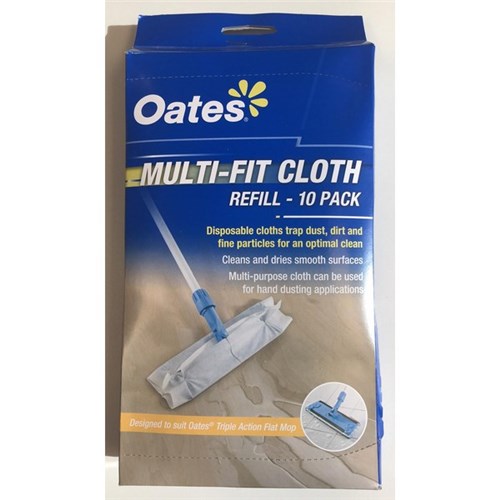 Oates Dry Cloth Mop Pad Disposable 350mm, Pack of 10