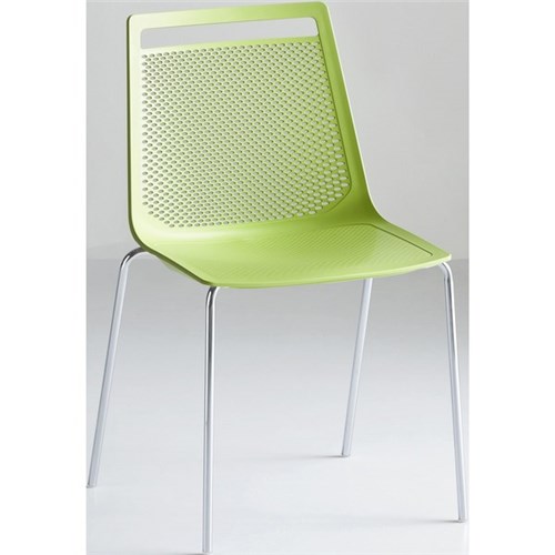Akami Cafe Chair Lime/Chrome