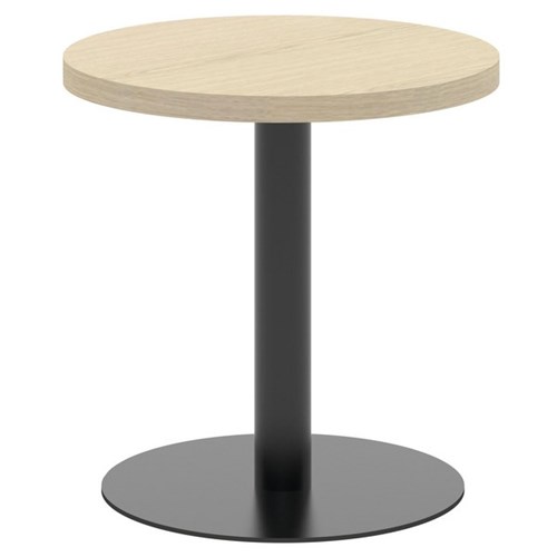 Classic Round Coffee Table 450mm Refined Oak/Black