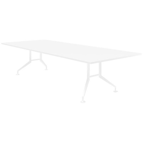 Switch Boardroom Table 3000mm Rectangular Snowdrift/White